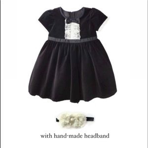 Harajuku Mini Black Velvet Dress